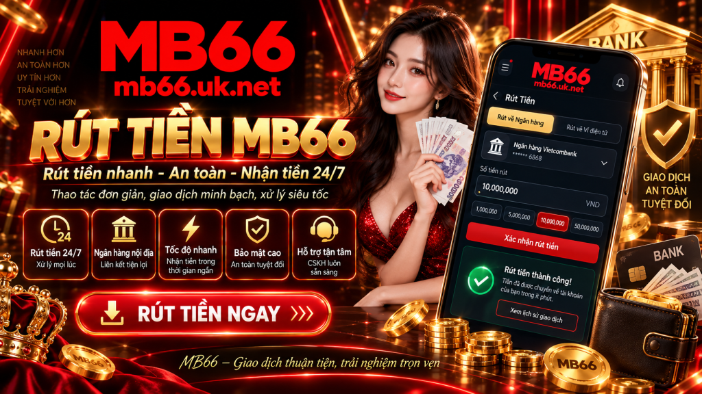 Hướng dẫn chi tiết rút tiền tại MB66